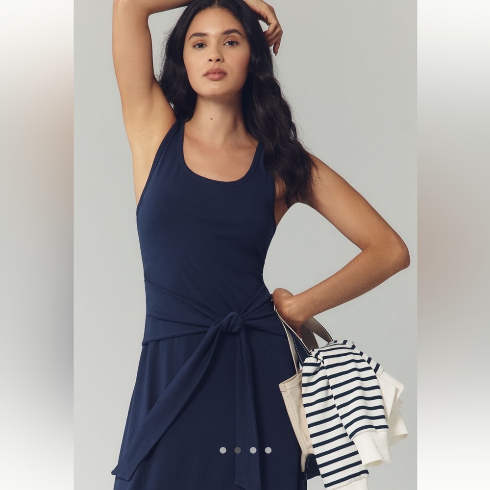 NWT LSPACE x Anthropologie Tie Waist Maxi Dress